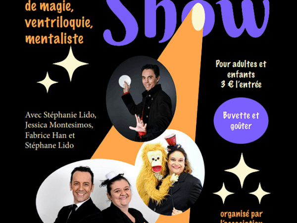 Spectacle Magic Show TOINOU 12 Novembre&nbsp;2023